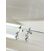 Image Boucles d'oreilles Or blanc Pierre blanche Pierre blanche
