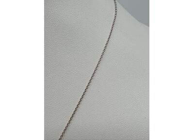 Image Collier Or blanc Diamant