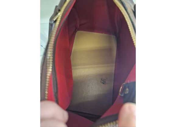 Image Sac à main LOUIS VUITTON Speedy 25 Porté main Toile enduite Ebène