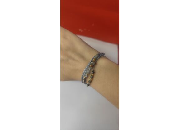 Image Bracelet Fantaisie Acier Perles
