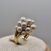 Image Bague Or jaune Perle Diamant