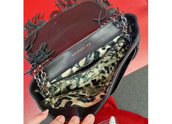Image Sac à main LONGCHAMP Porté épaule Cuir Noir