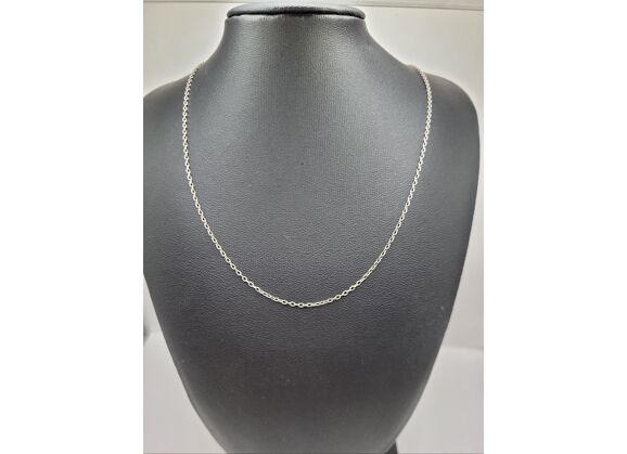 Image Collier Argent Maille forçat
