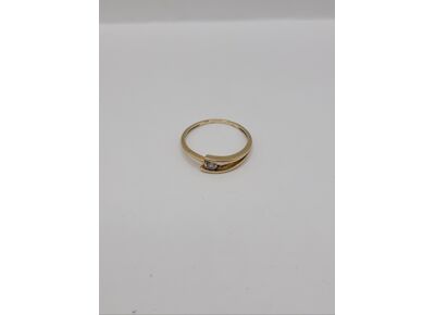 Image Bague Or jaune Oxyde de zirconium Sans