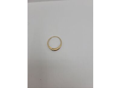 Image Bague Or jaune Oxyde de zirconium Sans