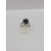 Image Bague Or blanc Saphir Diamant