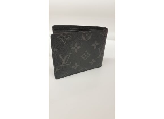 Image Portefeuille LOUIS VUITTON Miltiple Monogram Eclipse Cuir Noir