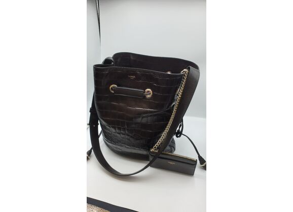 Image Sac à main LANCEL Premier Flirt Porté croisé Cuir Noir