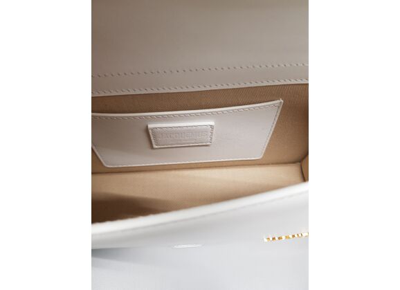 Image Sac à main JACQUEMUS Le Grand Bambino Porté épaule Cuir Blanc