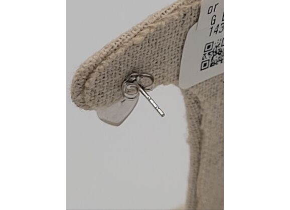 Image Boucles d'oreilles Or blanc