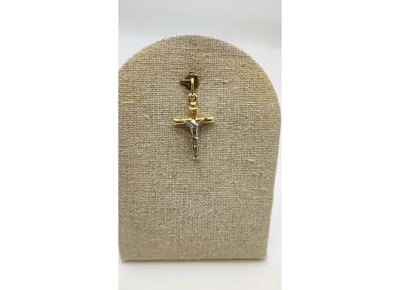 Image Pendentif Croix Or jaune Or blanc
