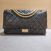 Image Sac à main CHANEL Maxi 2.55 Porté épaule Cuir de veau Noir