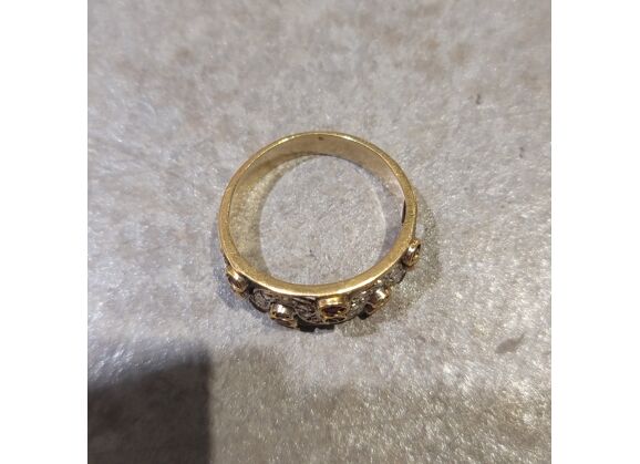 Image Bague Or jaune Rubis Diamant