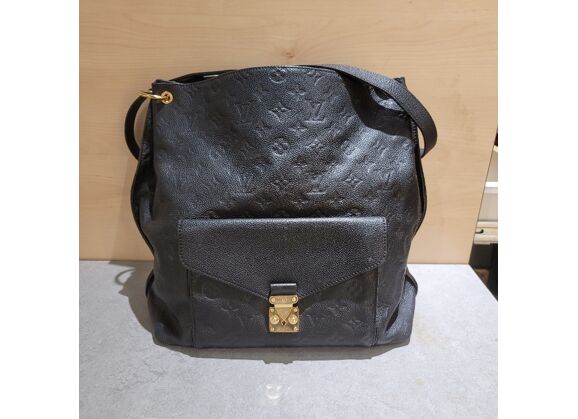 Image Sac à main LOUIS VUITTON Hobo Métis Porté épaule Cuir Noir
