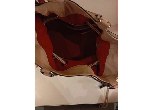 Image Sac à main LANCEL Premier Flirt Porté croisé Cuir Beige