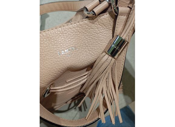 Image Sac à main LANCEL Premier Flirt Porté croisé Cuir Beige