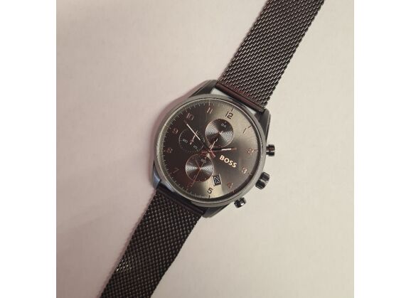 Image Montre Homme Skymaster Acier Noir 45 mm