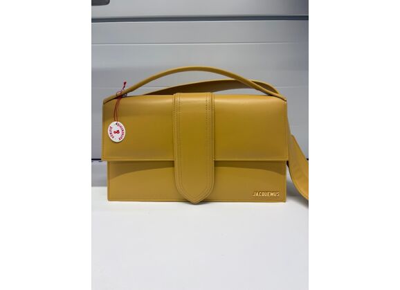 Image Sac à main JACQUEMUS Le Bambidou Porté épaule Cuir Jaune