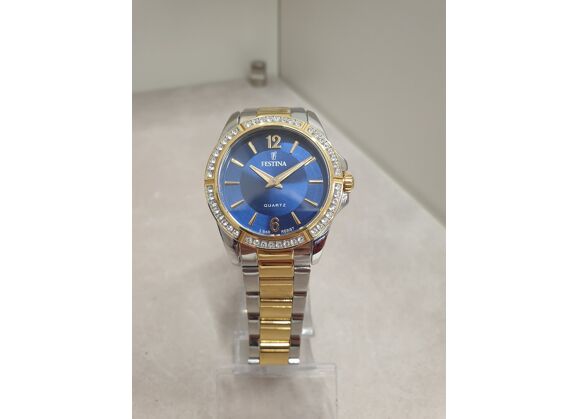 Image Montre Femme Festina F20594 Acier Argent or 35 mm