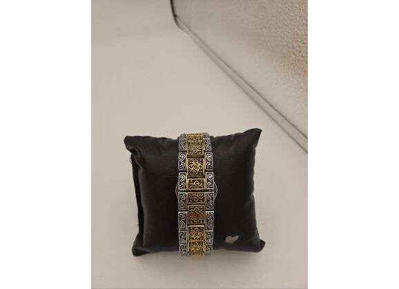 Image Montre Unisexe FORSINING Forsining montre automatique Acier Bicolore or et argent 42 mm