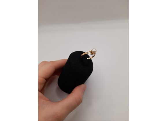 Image Bague Or jaune Perle