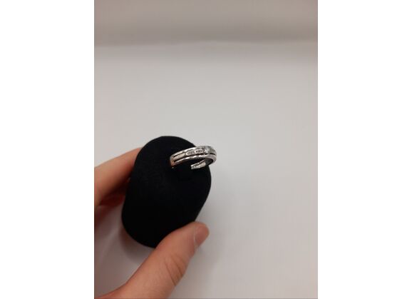 Image Bague Or blanc Diamants