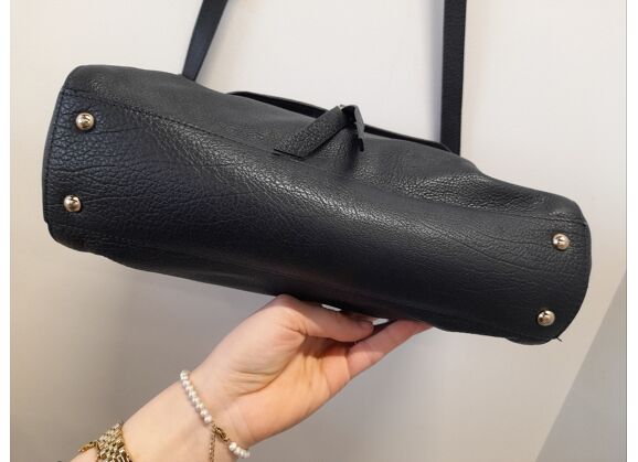 Image Sac à main LANCASTER Porté croisé Cuir Bleu marine