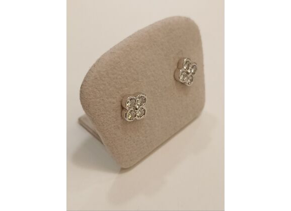Image Boucles d'oreilles Or blanc Diamant Diamant