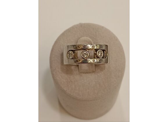 Image Bague Or blanc Diamant Diamant