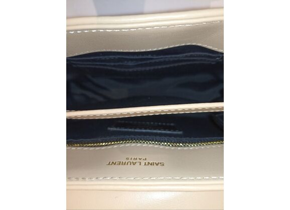 Image Sac à main YVES SAINT LAURENT Porté épaule Cuir Beige