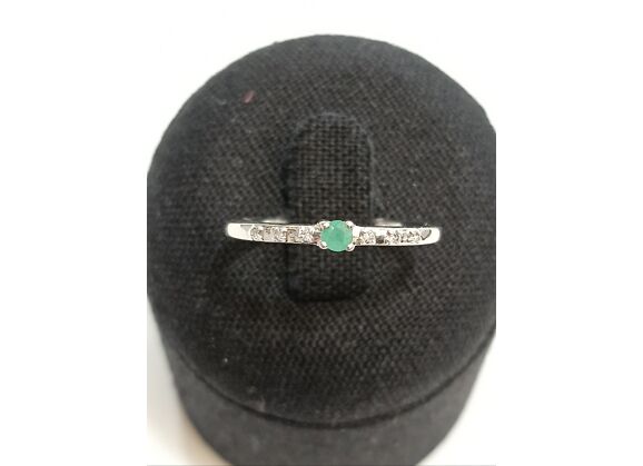 Image Bague Or blanc Diamants