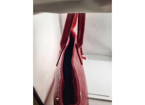 Image Sac à main LONGCHAMP Roseau Porté main Cuir Rouge