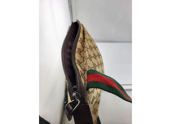 Image Sac à main GUCCI Messenger Porté épaule Toile Toile gg