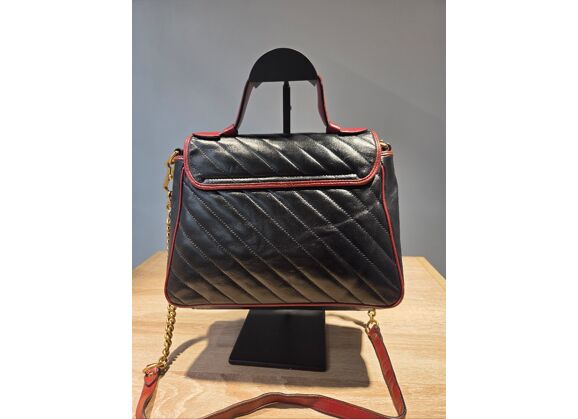 Image Sac à main GUCCI Marmont Porté épaule Cuir Noir