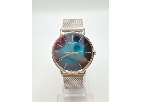 Image Montre Homme TISSOT Montre tissot everytime vert d’eau Acier Acier 40 mm