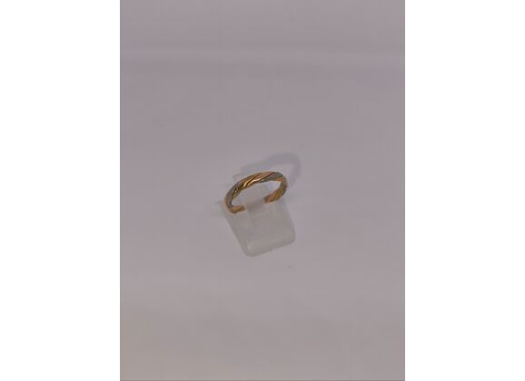 Image Bague Alliance Or jaune Or blanc Or rose