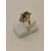 Image Bague Or jaune Emeraude Moissanite
