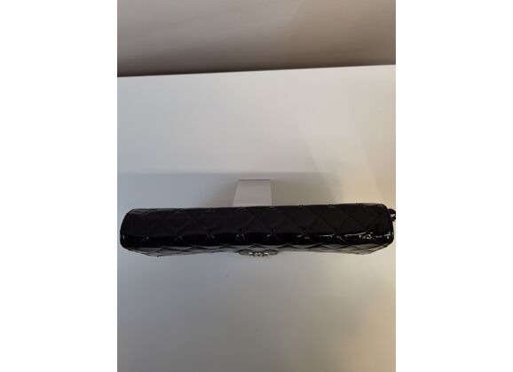 Image Sac à main CHANEL Wallet on chain Timeless Porté épaule Cuir verni Noir