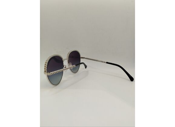 Image Lunettes de soleil Pantos Métal Blanc 55 mm