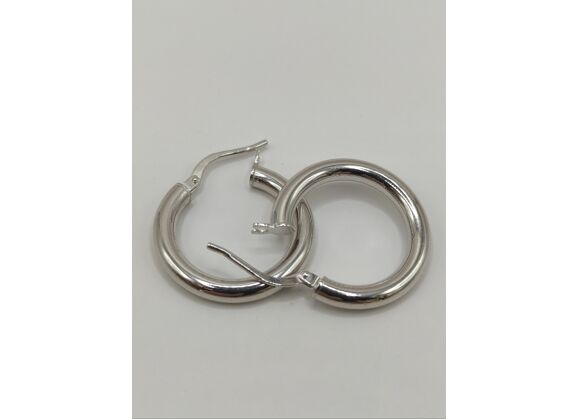 Image Boucles d'oreilles Or blanc