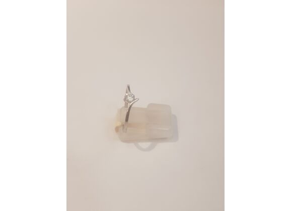 Image Bague Or blanc Diamant Sans