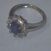 Image Bague Or blanc Saphir Diamant