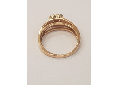Image Bague Or rose Diamant Diamant