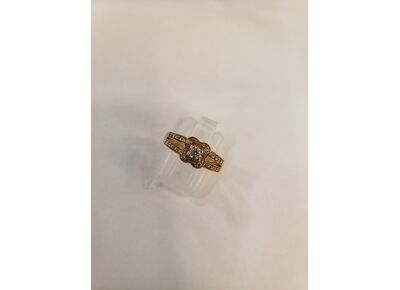 Image Bague Or rose Diamant Diamant