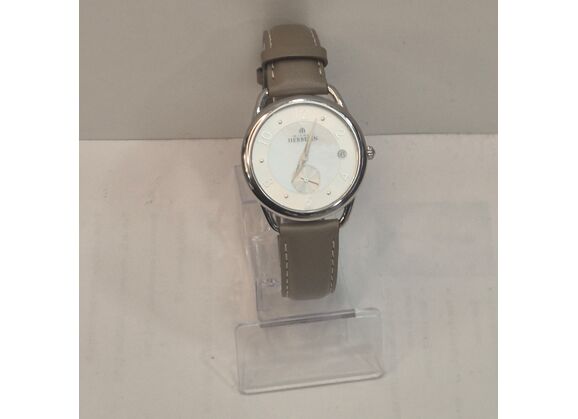 Image Montre Femme MICHEL HERBELIN 18397 Cuir Taupe 34 mm