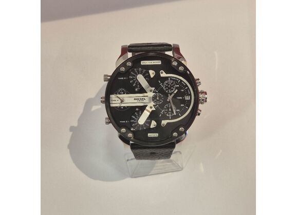 Image Montre Homme DIESEL Dz7313 mr. daddy 2.0 chronograph Cuir Noir 57 mm