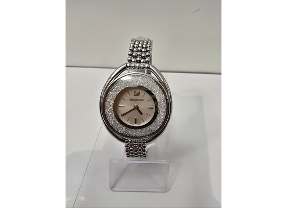 Image Montre Femme SWAROVSKI Montre femme swarovski crystalline oval cadran bleu 5263904 Acier Argent 35,5 mm