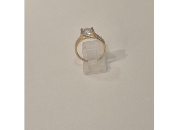Image Bague Or jaune Oxyde de zirconium Sans