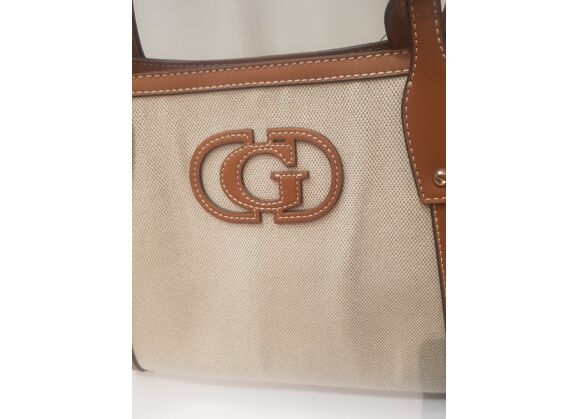 Image Sac à main GUESS Porté main Tissu Beige