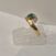 Image Bague Or jaune Emeraude Oxyde de zirconium
